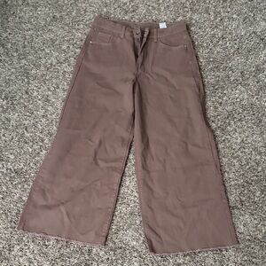 SHEIN Chocolate Brown Flare Jeans